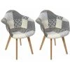 ALTOBUY GIADA - Lot De 2 Fauteuils Patchwork Motifs Grisés - Gris 1 ALTOBUY GIADA - Lot De 2 Fauteuils Patchwork Motifs Grisés - Gris -Pas Cher Fauteuil Magasin 52723056 1