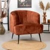 DIMEHOUSE Billy Fauteuil Industriel Teddy Cuivre Extra Confort - Marron, Jaune, Rouge -Pas Cher Fauteuil Magasin 53527284 1