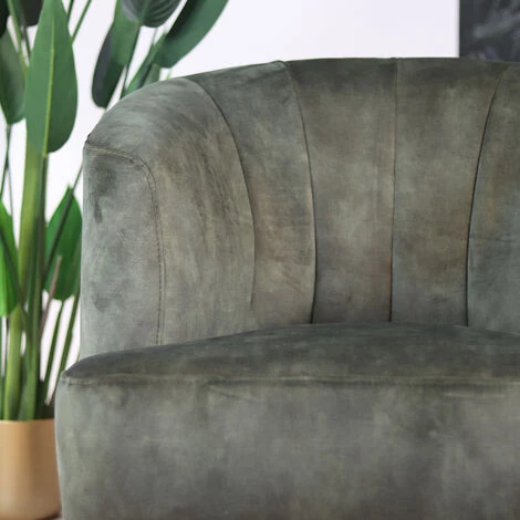 DIMEHOUSE Billy Fauteuil Industriel Teddy Vert Foncé Extra Confort - Vert 7 DIMEHOUSE Billy Fauteuil Industriel Teddy Vert Foncé Extra Confort - Vert – Image 5