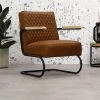 DIMEHOUSE Lars Fauteuil Industriel Marron - Marron