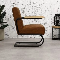 DIMEHOUSE Lars Fauteuil Industriel Marron - Marron -Pas Cher Fauteuil Magasin 53547708 3