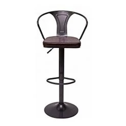 NOVA Tabourets à Barres Réglables En Hauteur Avec Accoudoirs Pivotants De Style Industriel Couleur : Marron -Pas Cher Fauteuil Magasin 53576825 5