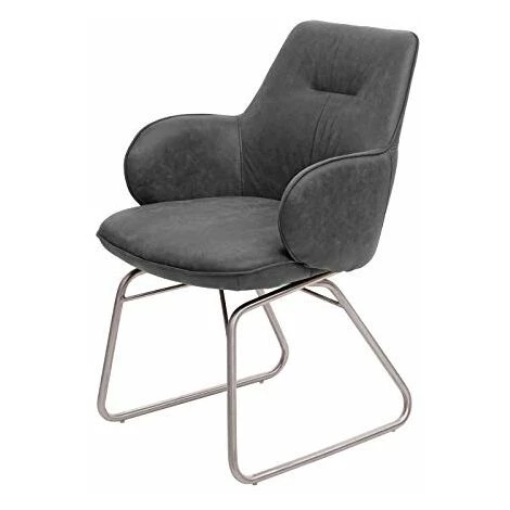 NOVA Fauteuil De Chaise Avec Siège à Bascule Avec Assiettes En Tissu Avec Différentes Couleurs Couleur : Gris 5 NOVA Fauteuil De Chaise Avec Siège à Bascule Avec Assiettes En Tissu Avec Différentes Couleurs Couleur : Gris – Image 3