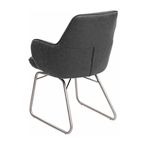 NOVA Fauteuil De Chaise Avec Siège à Bascule Avec Assiettes En Tissu Avec Différentes Couleurs Couleur : Gris 6 NOVA Fauteuil De Chaise Avec Siège à Bascule Avec Assiettes En Tissu Avec Différentes Couleurs Couleur : Gris – Image 4