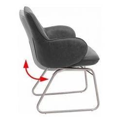 NOVA Fauteuil De Chaise Avec Siège à Bascule Avec Assiettes En Tissu Avec Différentes Couleurs Couleur : Gris 11 NOVA Fauteuil De Chaise Avec Siège à Bascule Avec Assiettes En Tissu Avec Différentes Couleurs Couleur : Gris -Pas Cher Fauteuil Magasin 53577097 5