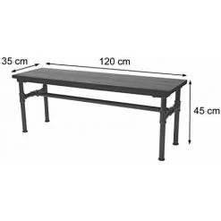 NOVA Banc De Design Industriel En Bois Peint Et Bois D'orme -Pas Cher Fauteuil Magasin 53577108 4