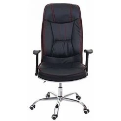 NOVA Chaise De Bureau Ergonomique Pivotante Pour Fauteuil En Cuir écologique à Différentes Couleurs Couleur : NOIR -Pas Cher Fauteuil Magasin 53577831 3