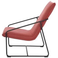 AUTRES LOGAN Fauteuil - Pieds En Métal - Tissu Orange Foncé - L 65 X P 84 X H 88 Cm -Pas Cher Fauteuil Magasin 53582789 5