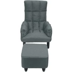 SZYB Fauteuil Inclinable Réglable De Chaise De Sofa De Chaise Longue Avec Des Meubles De Bureau à La Maison De Repose-pieds (gris) -Pas Cher Fauteuil Magasin 53612736 4