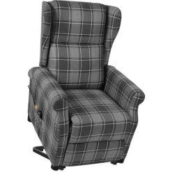 Fauteuil De Massage Inclinable Tissu Gris VidaXL