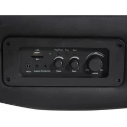 LITZEE Fauteuil à Bascule à Enceinte Noir Et Gris Similicuir # -Pas Cher Fauteuil Magasin 53765330 5