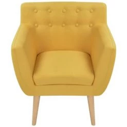 LITZEE Fauteuil Jaune Tissu # 9 LITZEE Fauteuil Jaune Tissu # -Pas Cher Fauteuil Magasin 53765914 3