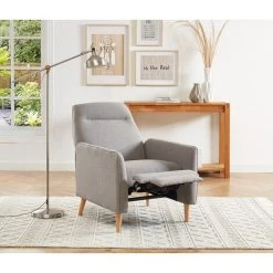 BAïTA Fauteuil JOSEPH En Tissu Gris Inclinable - Gris 9 BAïTA Fauteuil JOSEPH En Tissu Gris Inclinable - Gris -Pas Cher Fauteuil Magasin 53818794 3