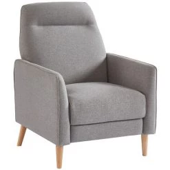BAïTA Fauteuil JOSEPH En Tissu Gris Inclinable - Gris 10 BAïTA Fauteuil JOSEPH En Tissu Gris Inclinable - Gris -Pas Cher Fauteuil Magasin 53818794 4