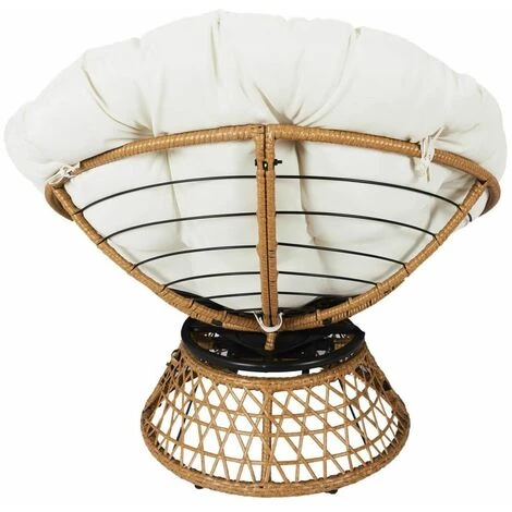 ALTOBUY MERIDA - Fauteuil Pivotant Blanc Avec Assise Capitonnée - Blanc 7 ALTOBUY MERIDA - Fauteuil Pivotant Blanc Avec Assise Capitonnée - Blanc – Image 5