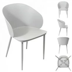 JARDIRICODECO Fauteuil Alison Pp Gris