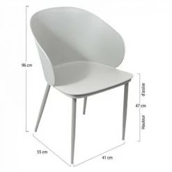 JARDIRICODECO Fauteuil Alison Pp Gris -Pas Cher Fauteuil Magasin 53958149 3