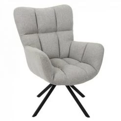JARDIRICODECO Fauteuil Pivotant Washington Gris 7 JARDIRICODECO Fauteuil Pivotant Washington Gris -Pas Cher Fauteuil Magasin 53958269 3