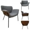 JARDIRICODECO Fauteuil Sam Tissu Gris 2 JARDIRICODECO Fauteuil Sam Tissu Gris -Pas Cher Fauteuil Magasin 53958416 1