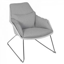 JARDIRICODECO Fauteuil Mora Tissu Gris -Pas Cher Fauteuil Magasin 53958422 3