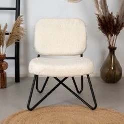 DIMEHOUSE Teddy Fauteuil Industriel Blanc - Blanc 8 DIMEHOUSE Teddy Fauteuil Industriel Blanc - Blanc -Pas Cher Fauteuil Magasin 53989719 2