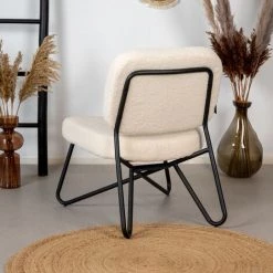 DIMEHOUSE Teddy Fauteuil Industriel Blanc - Blanc 9 DIMEHOUSE Teddy Fauteuil Industriel Blanc - Blanc -Pas Cher Fauteuil Magasin 53989719 3