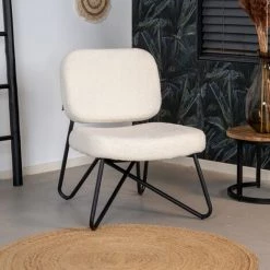 DIMEHOUSE Teddy Fauteuil Industriel Blanc - Blanc 10 DIMEHOUSE Teddy Fauteuil Industriel Blanc - Blanc -Pas Cher Fauteuil Magasin 53989719 4
