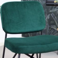 DIMEHOUSE Julia Fauteuil Industriel Vert Velours - Vert 11 DIMEHOUSE Julia Fauteuil Industriel Vert Velours - Vert -Pas Cher Fauteuil Magasin 53989735 5