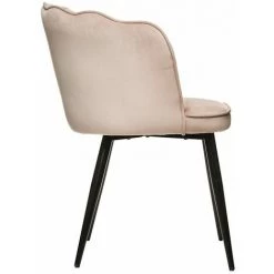 ATMOSPHERA, CRÉATEUR D'INTÉRIEUR Fauteuil Velours Isora Pétale - Rose -Pas Cher Fauteuil Magasin 54029296 2