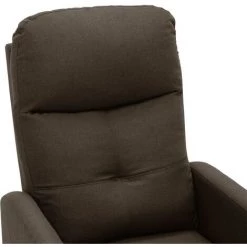Hommoo Fauteuil Inclinable Electrique Marron Tissu -Pas Cher Fauteuil Magasin 54057392 5