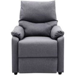 Hommoo Fauteuil TV Inclinable Electrique Gris Clair Tissu 10 Hommoo Fauteuil TV Inclinable Electrique Gris Clair Tissu -Pas Cher Fauteuil Magasin 54057412 4