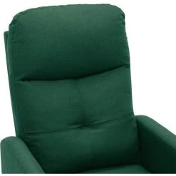 Hommoo Fauteuil Inclinable Electrique De Massage Vert Fonce Tissu -Pas Cher Fauteuil Magasin 54059560 5