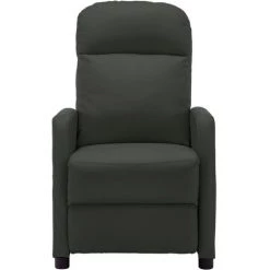 Hommoo Fauteuil Inclinable Electrique Anthracite Similicuir -Pas Cher Fauteuil Magasin 54059567 2