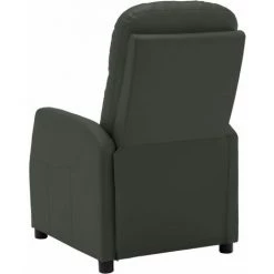 Hommoo Fauteuil Inclinable Electrique Anthracite Similicuir -Pas Cher Fauteuil Magasin 54059567 4