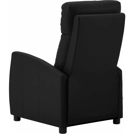 Hommoo Fauteuil De Massage Inclinable Noir Similicuir 6 Hommoo Fauteuil De Massage Inclinable Noir Similicuir – Image 4