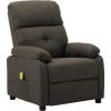 Hommoo Fauteuil De Massage Taupe Tissu -Pas Cher Fauteuil Magasin 54061376 1
