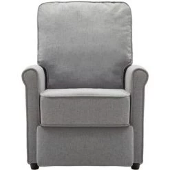 Hommoo Fauteuil TV Inclinable Electrique Gris Clair Tissu -Pas Cher Fauteuil Magasin 54062282 2