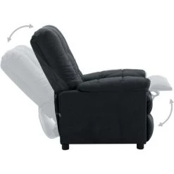 Hommoo Fauteuil Inclinable Electrique Gris Fonce Tissu -Pas Cher Fauteuil Magasin 54062295 3