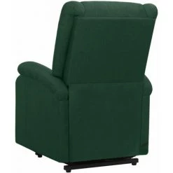 Fauteuil Inclinable Tissu Vert Foncé VidaXL -Pas Cher Fauteuil Magasin 54082156 4