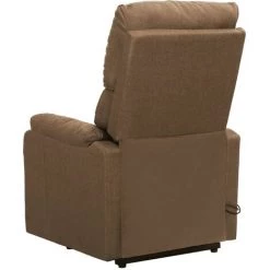Fauteuil De Massage Inclinable Tissu Taupe VidaXL -Pas Cher Fauteuil Magasin 54141750 4