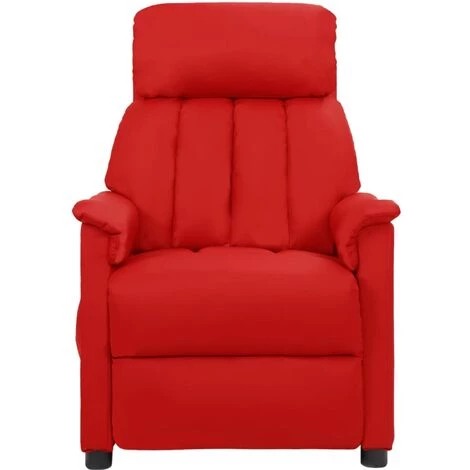 Fauteuil Inclinable Similicuir Rouge Bordeaux VidaXL 5 Fauteuil Inclinable Similicuir Rouge Bordeaux VidaXL – Image 3