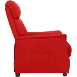 Fauteuil Inclinable Similicuir Rouge Bordeaux VidaXL 10 Fauteuil Inclinable Similicuir Rouge Bordeaux VidaXL -Pas Cher Fauteuil Magasin 54142024 4