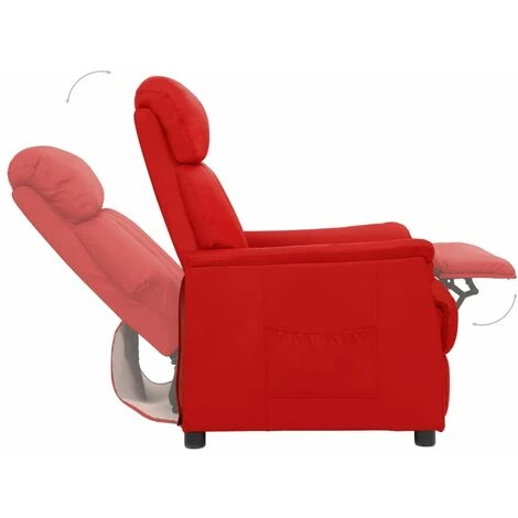 Fauteuil Inclinable Similicuir Rouge Bordeaux VidaXL 7 Fauteuil Inclinable Similicuir Rouge Bordeaux VidaXL – Image 5