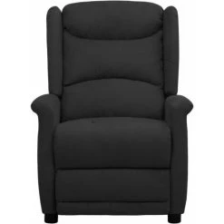 Fauteuil Inclinable De Massage Tissu Microfibre Noir VidaXL 9 Fauteuil Inclinable De Massage Tissu Microfibre Noir VidaXL -Pas Cher Fauteuil Magasin 54142035 3
