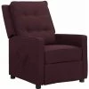 Fauteuil Inclinable Tissu Violet VidaXL -Pas Cher Fauteuil Magasin 54142060 1