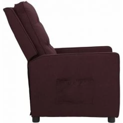 Fauteuil Inclinable Tissu Violet VidaXL -Pas Cher Fauteuil Magasin 54142060 3