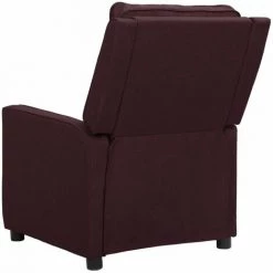 Fauteuil Inclinable Tissu Violet VidaXL -Pas Cher Fauteuil Magasin 54142060 4