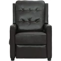 Fauteuil De Massage Inclinable Similicuir Brillant Noir VidaXL 9 Fauteuil De Massage Inclinable Similicuir Brillant Noir VidaXL -Pas Cher Fauteuil Magasin 54142073 3