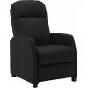 Hommoo Fauteuil Inclinable Noir Similicuir