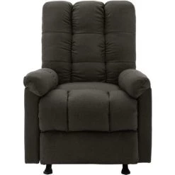 Hommoo Fauteuil Inclinable Taupe Tissu 9 Hommoo Fauteuil Inclinable Taupe Tissu -Pas Cher Fauteuil Magasin 54151904 3